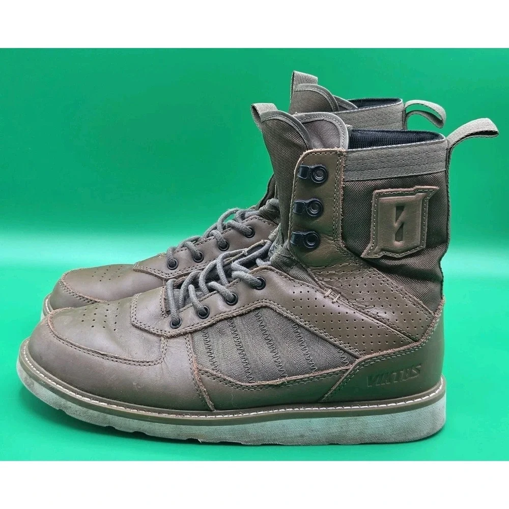 VIKTOS 1911 Retro Boots Men 9 Coyote Brown Vibram Sole Water Resistant Tactical